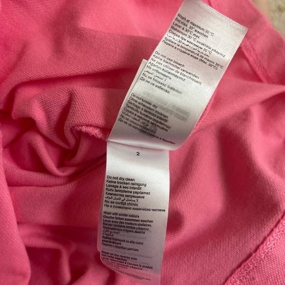 US Polo Assn Girls Top 8-9 Y Pink Polo Logo Embroidered Short Sleeve Collar new - Picture 12 of 17